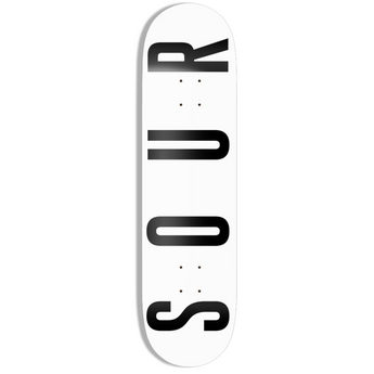 Sour Skateboard Deck - Sour Army White 8.25"