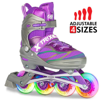 Crazy Skates - Trix 4 Wheel Size Adjustable Inline Skates
