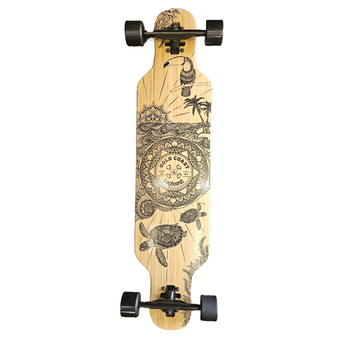 Gold Coast Longboards - Wanderlust Edition Black Drop Through Longboard