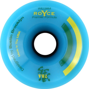 Bustin Longboard Skateboard Wheels - Royce Premier 75mm 78a Blue