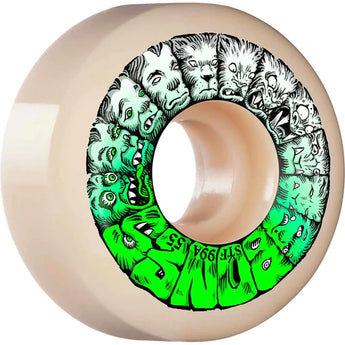 Bones Weird Wolf V5 Sidecut STF 99A Skateboard Wheels