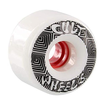 Cult Longboard Skateboard Wheels - Converters 70mm 85a White