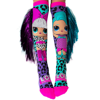 Madmia -LOL Disco Dolls Socks (ages 6-99)