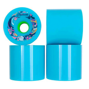 Face Skate Longboard Skateboard Wheels - Fast Elephante 72mm 79a Blue