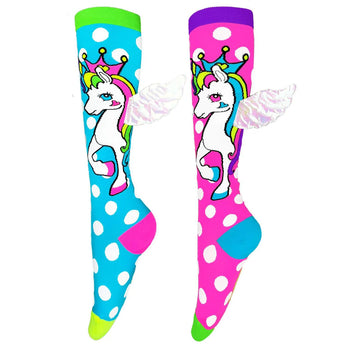 Madmia - Flying Unicorn Socks (ages 6-99)