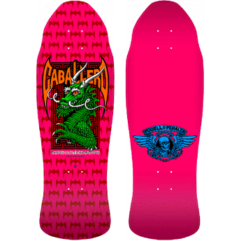 Powell Peralta Reissue Skateboard Deck - Caballero SPN Street Hot Pink 9.625"