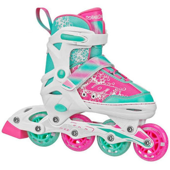 RDS - Ion 7.2 Pink/Mint Girls Adjustable Inline Skates