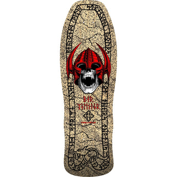 Powell Peralta Reissue Skateboard Deck - Welinder Classic Nordic Skull Natural 9.625"