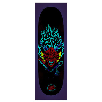 Santa Cruz x Stranger Things Skateboard Deck - Hellfire Club Flames 9.0"