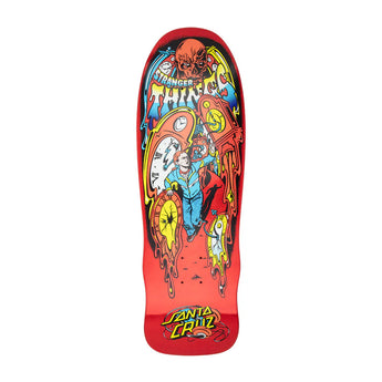 Santa Cruz x Stranger Things Skateboard Deck - Grabke Max Melting Clock 9.7