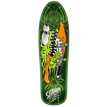Santa Cruz Skateboard Deck - Meek Pinstripe Slasher Green Pro 9.23"