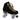 Moxi Skates - Jungle Panther Black Suede Skates