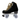 Moxi Skates - Jungle Panther Black Suede Skates