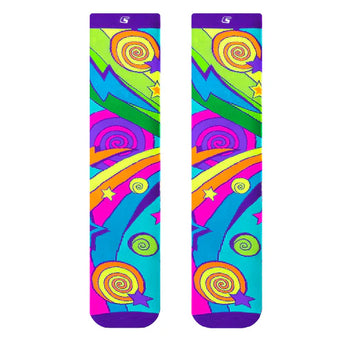 Crazy Socks - Lightning Swirl