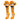 Crazy Socks - Little Monster Orange