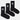 DC Shoes Crew Socks 3-Pack Black