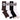 Santa Cruz Other Dot Crew Socks 4 pack 6-10 Womens (WBrWBlk)