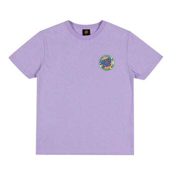 Santa Cruz Mfg Retro Dot Reverse Youth T-shirt Lavender