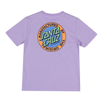 Santa Cruz Mfg Retro Dot Reverse Youth T-shirt Lavender