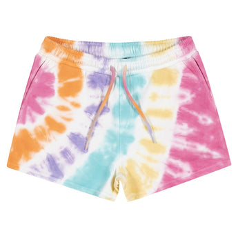 Santa Cruz Contra Dot Mono Youth Shorts Multi Tie Dye