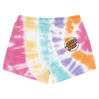 Santa Cruz Contra Dot Mono Youth Shorts Multi Tie Dye