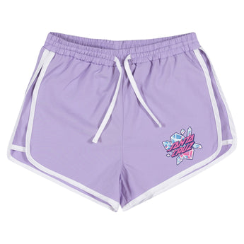 Santa Cruz Crystal Stack Youth Shorts Lavender